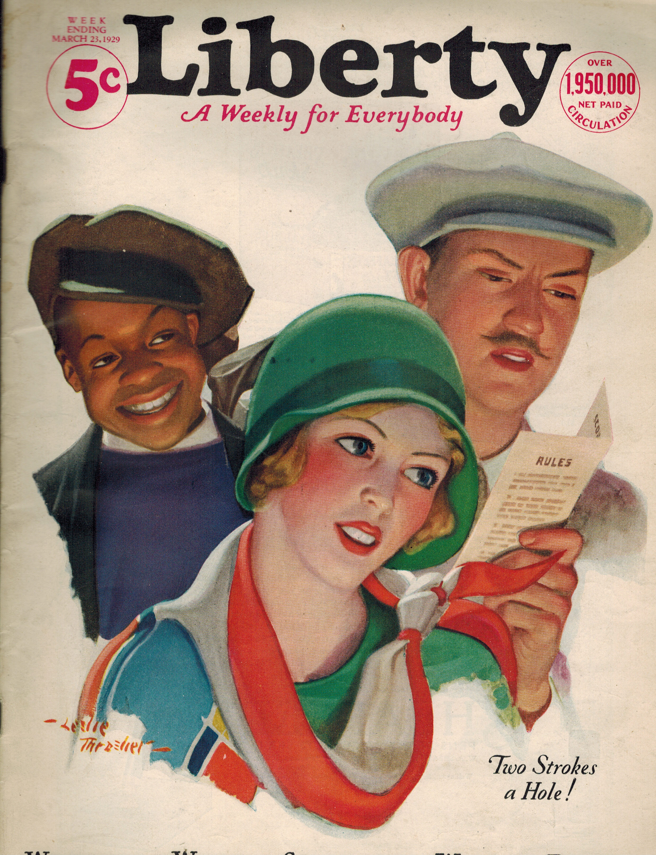 Image for Liberty A Weekly for Everybody ( Magazine ) March 23, 1929 ) Golf Cover Liberty A Weekly for Everybody ( Magazine ) March 23, 1929 ) Golf Cover