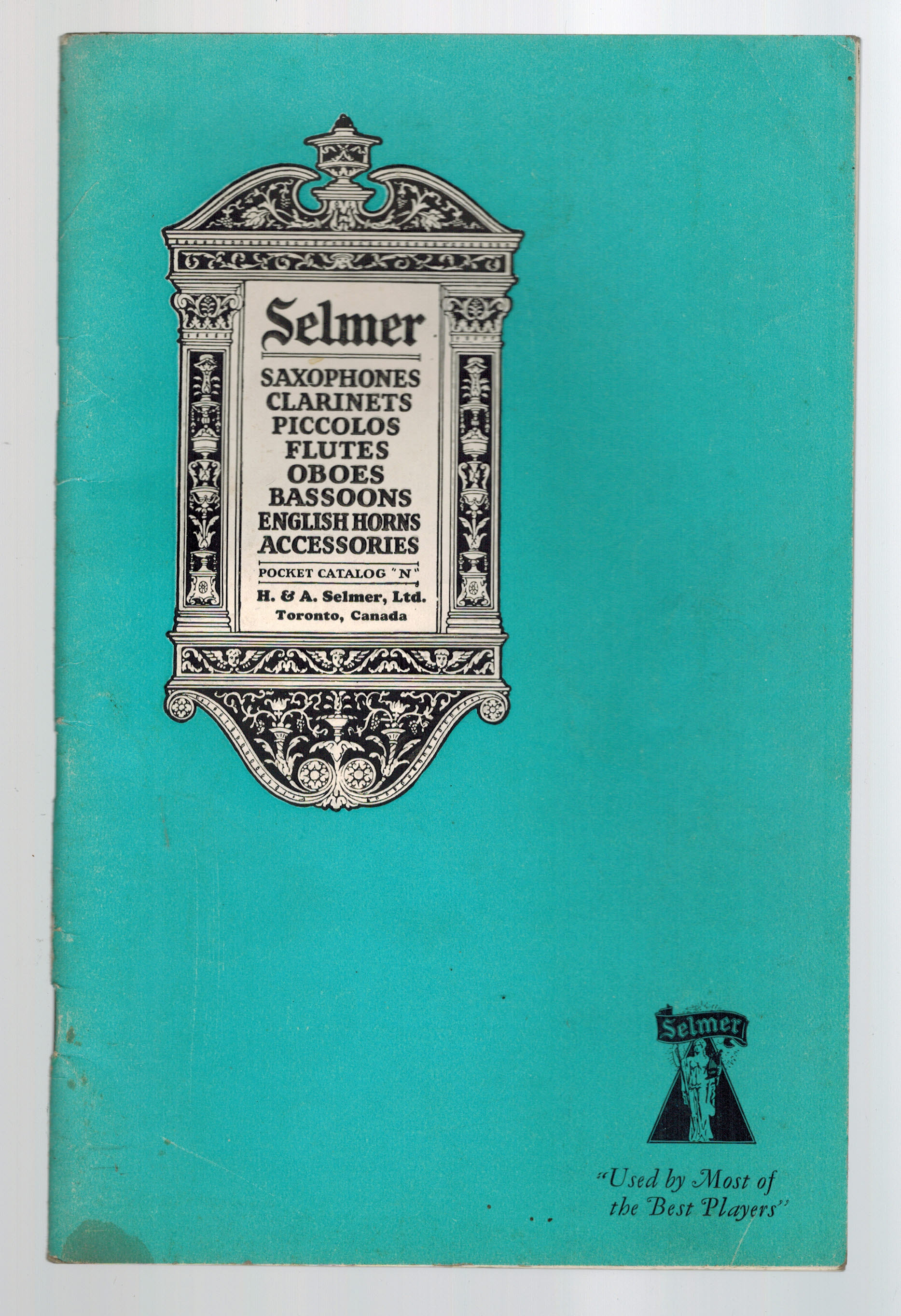 Selmer Saxophones, Clarinets, Piccoloes, Flutes, Oboes, Bassoons, English Horns, Accessories Pocket Catalog