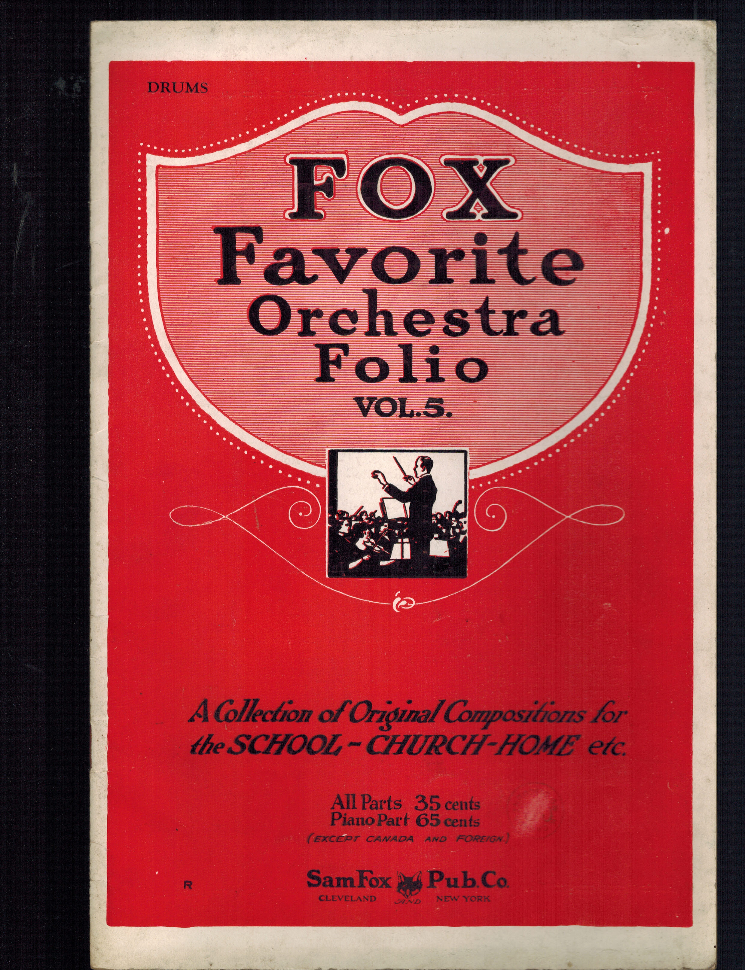 Fox Favorite Orchestra Folio No. 5 - Drums
