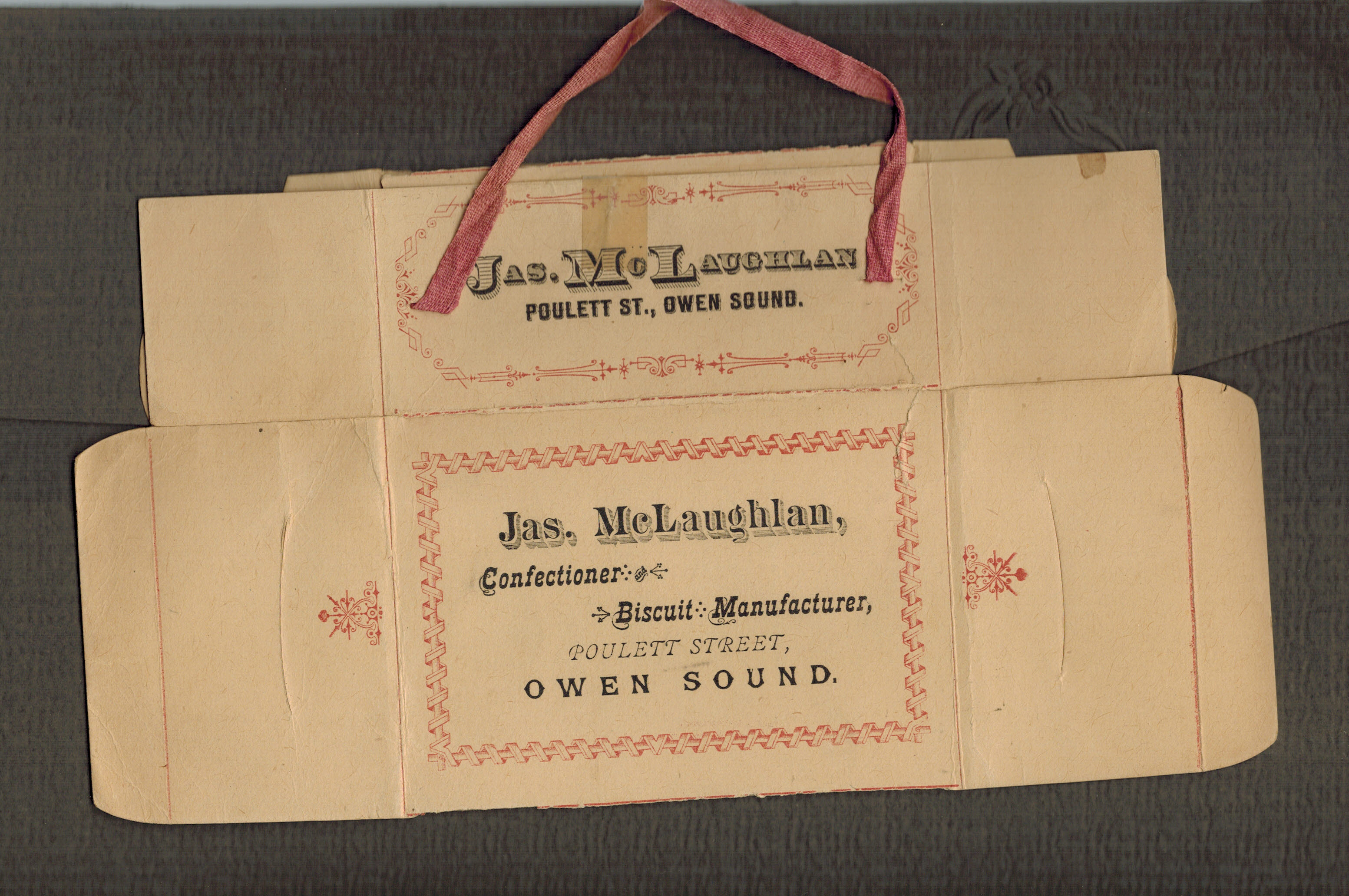 James ( Jas ) McLauchlan ( McLaughlan ) confectioner Biscuit Box