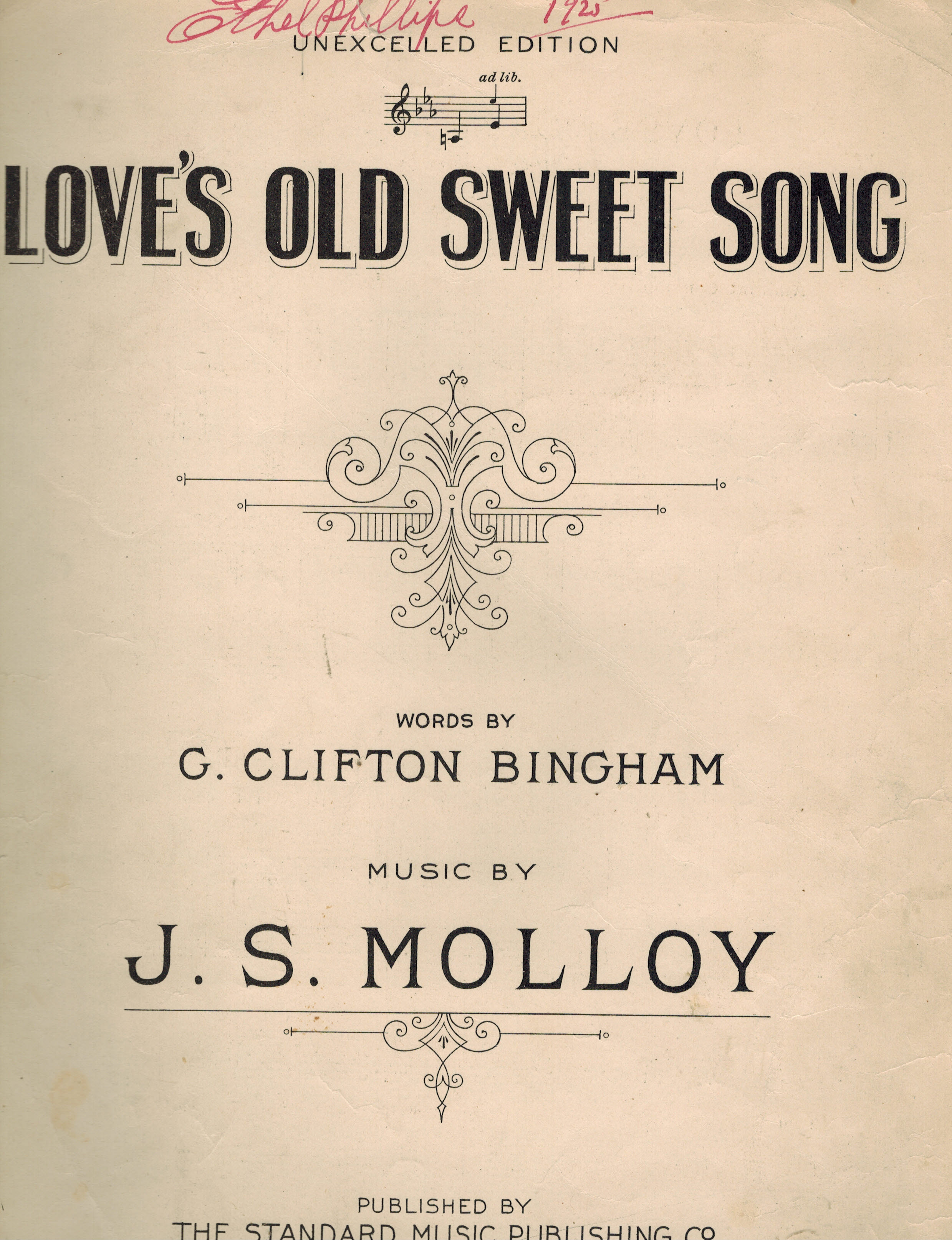 Love's Old Sweet Song - Vintage Sheet Music