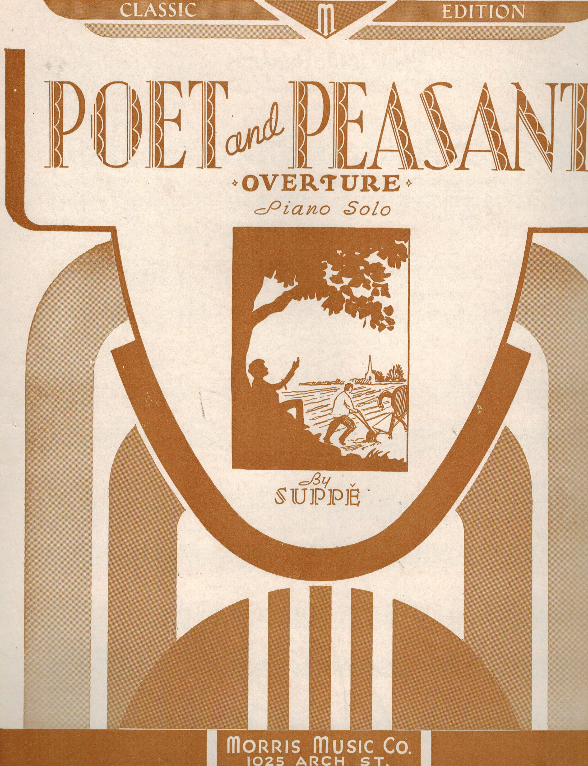 Poet and Peasant Overture Piano Solo - Vintage Sheet Music