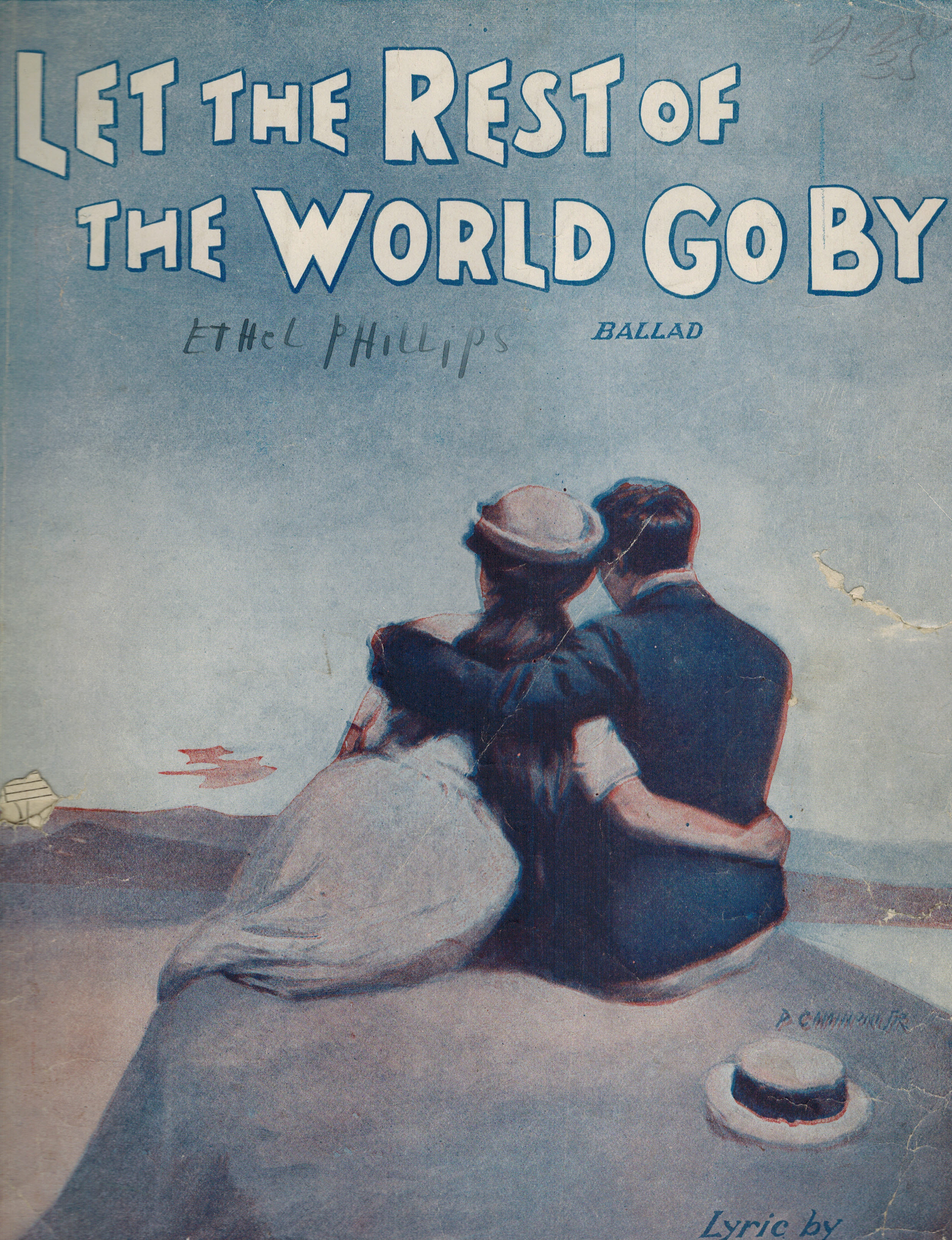 Let the Rest of the World Go By Ballad - Vintage Sheet Music
