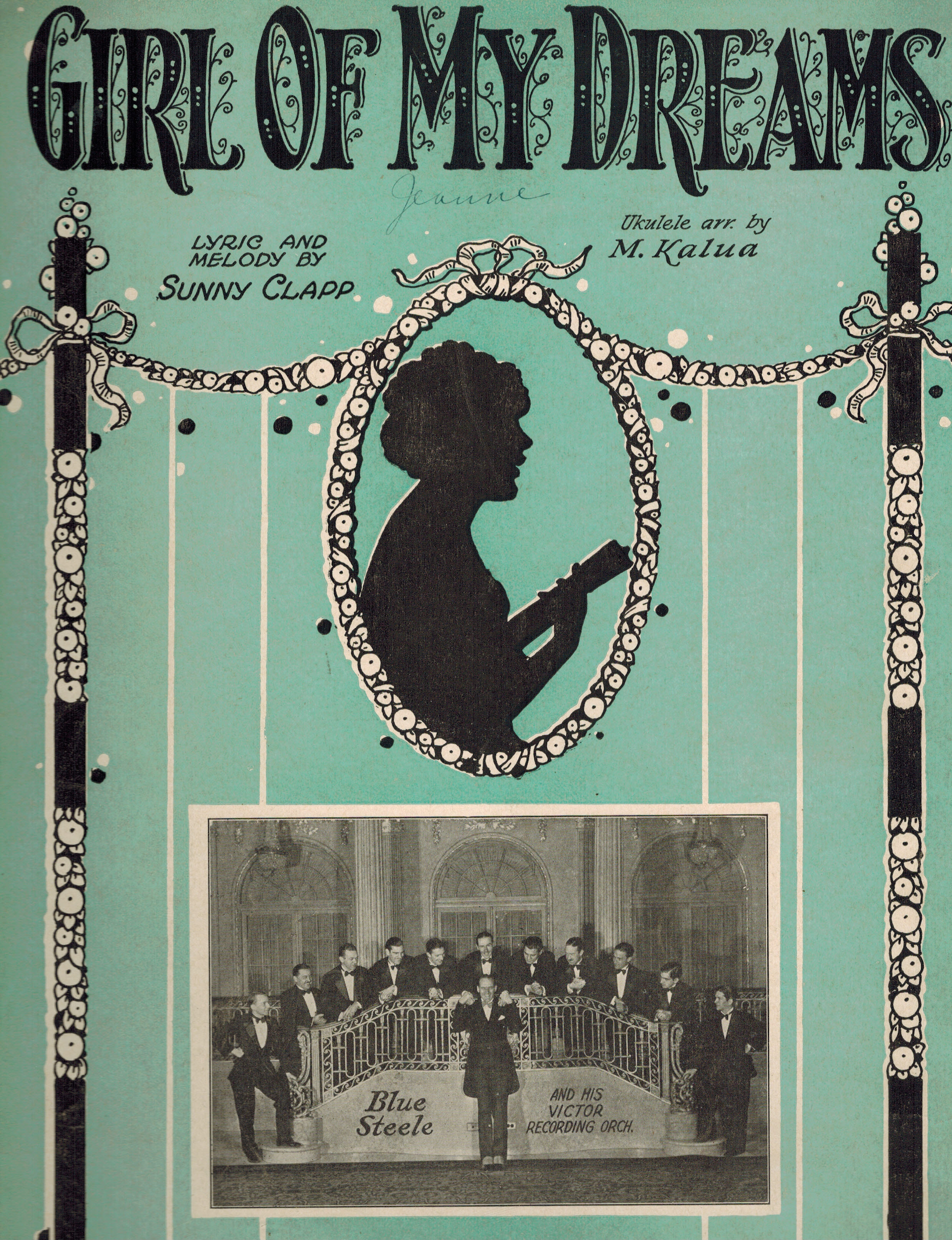 Girl of My Dreams - Blue Steele Cover - Vintage Sheet Music