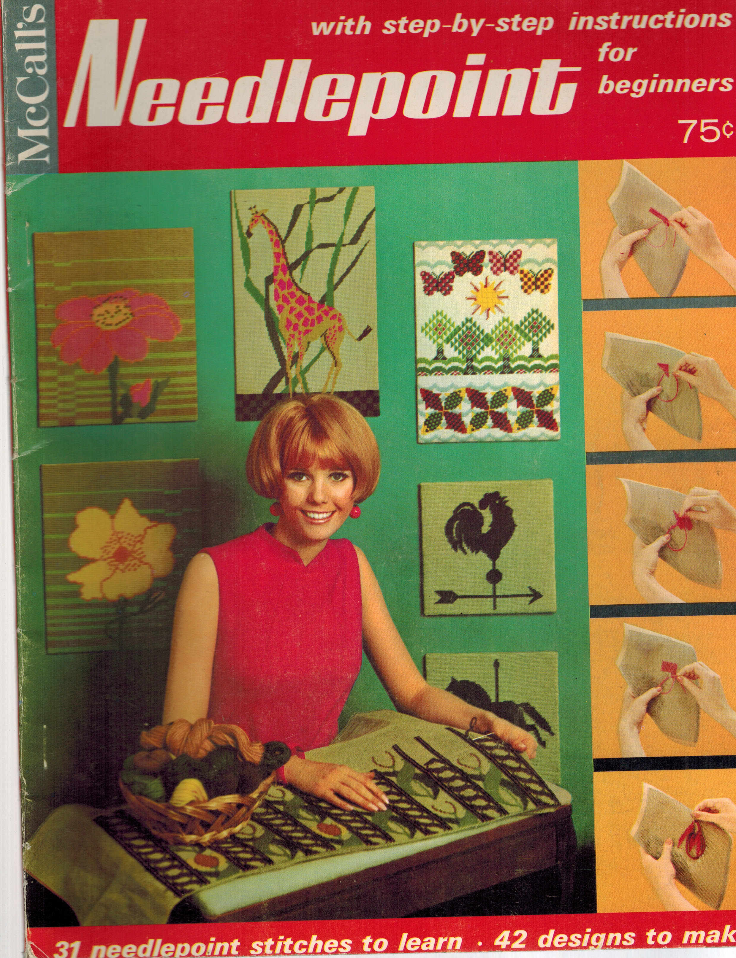 McCall's Needlepoint with step by step instructions for Beginners : 81 Canvas Stitches to Learn and Use
