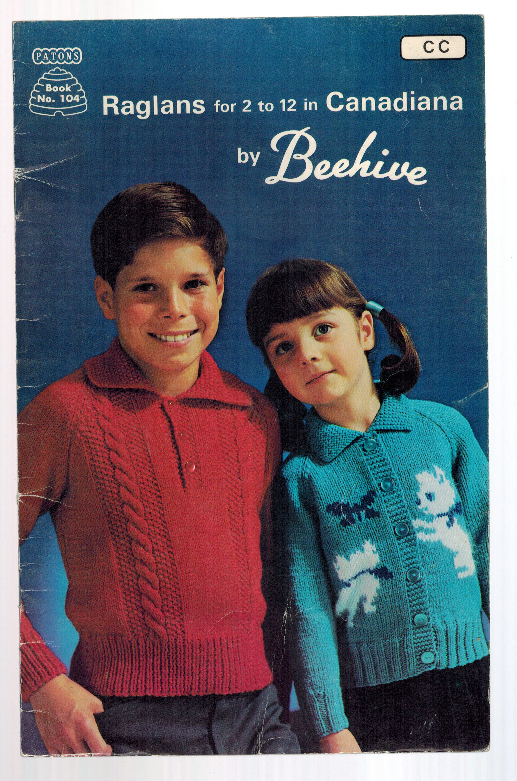 Image for Paton's Beehive Raglans for 2 to 12 in Canadiana Book no 104 Paton's Beehive Raglans for 2 to 12 in Canadiana Book no 104