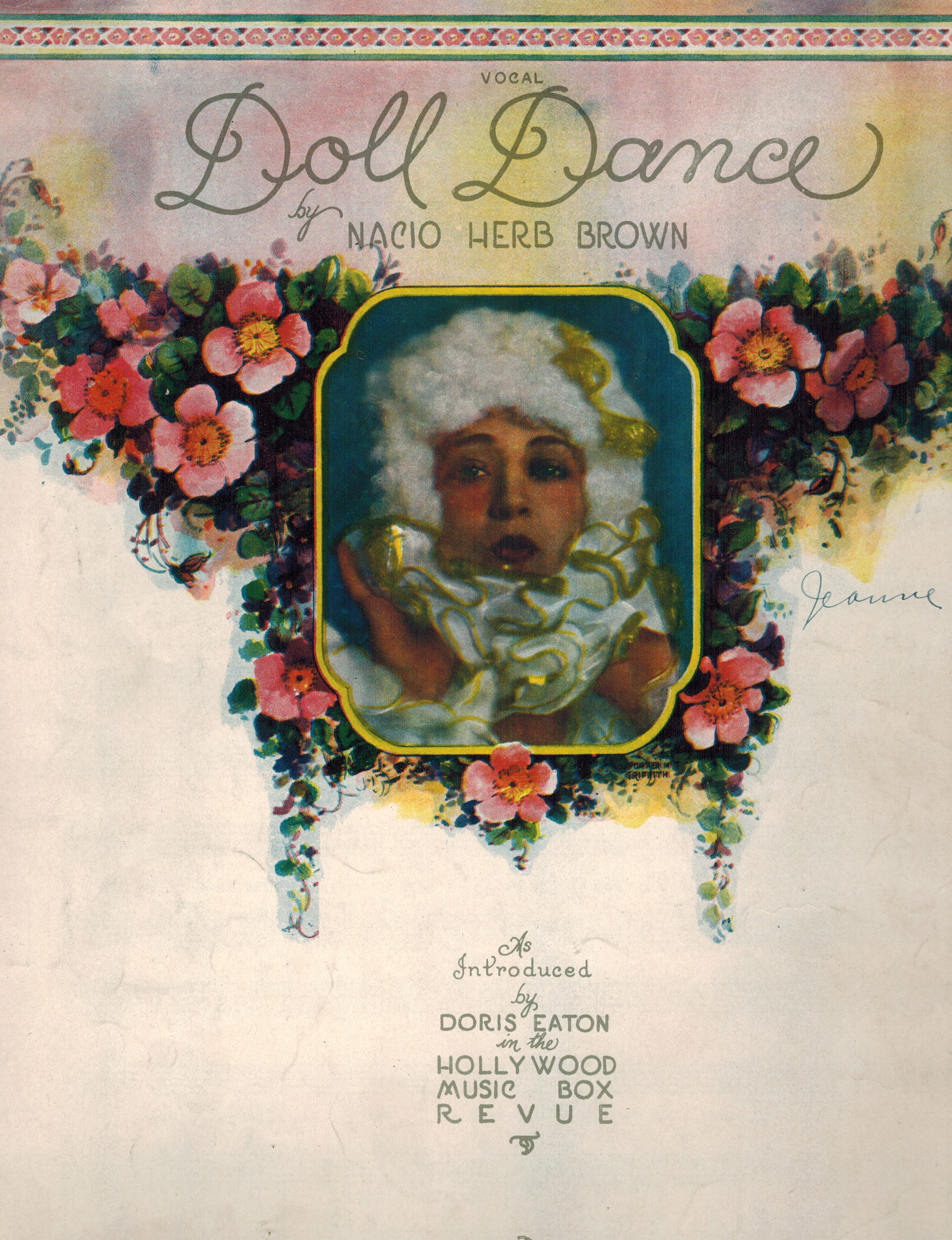 Doll Dance from Hollywood Music Box - Doris Eaton Travis Cover - Vintage Sheet Music