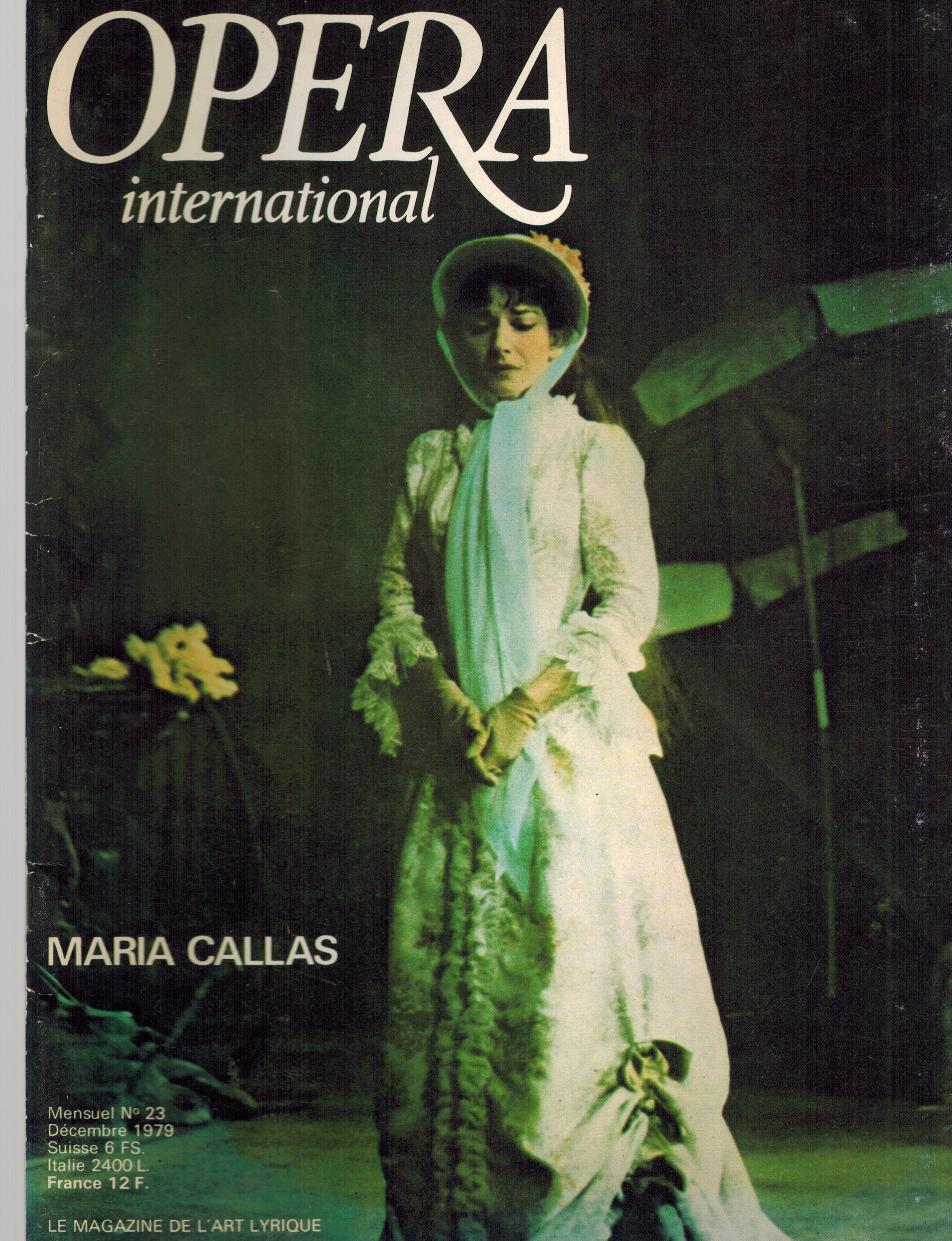 Opera International Decembre 1979 December - Maria Callas