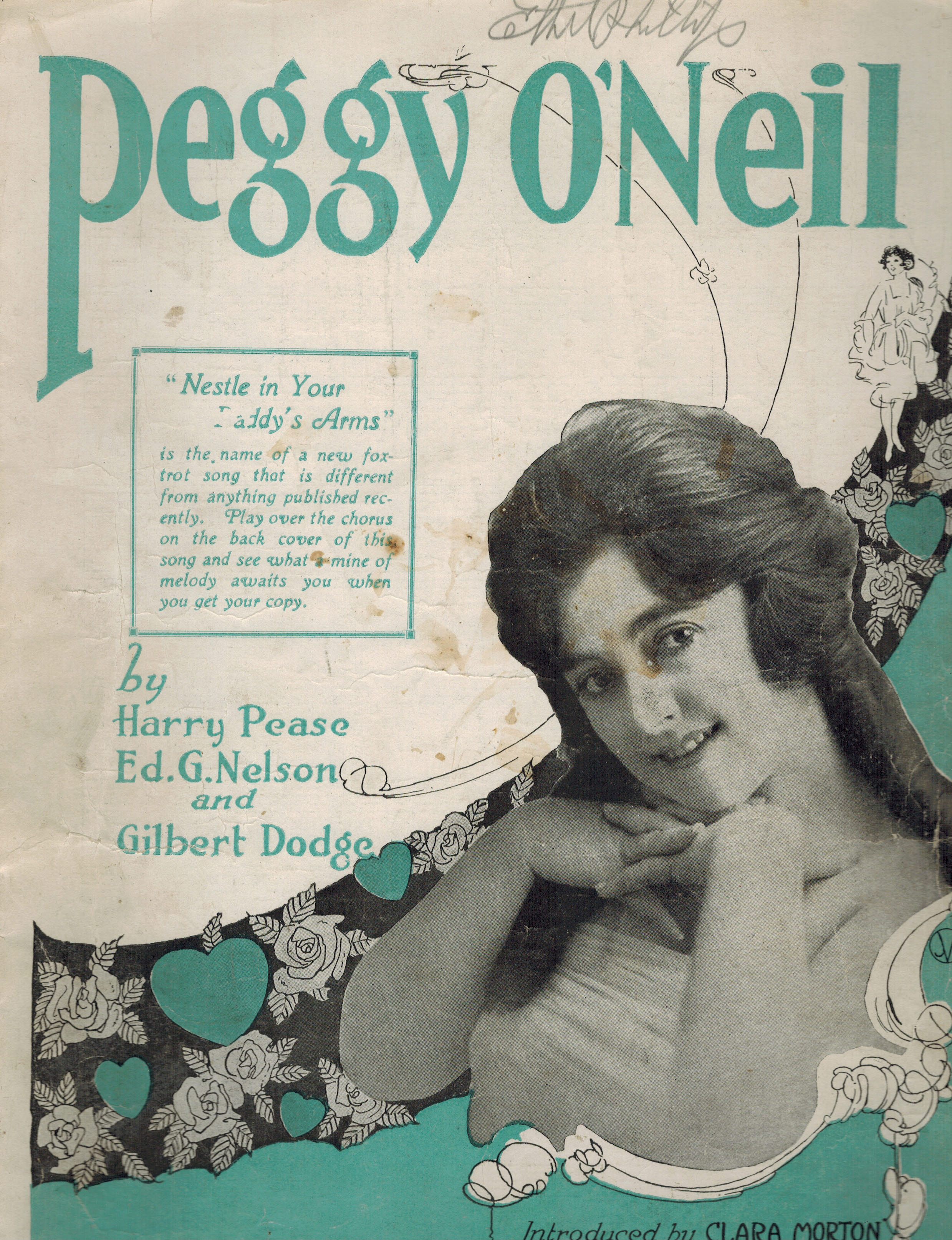 Image for Peggy O'Neil - Vintage Sheet Music Clara Morton Cover Peggy O'Neil - Vintage Sheet Music Clara Morton Cover