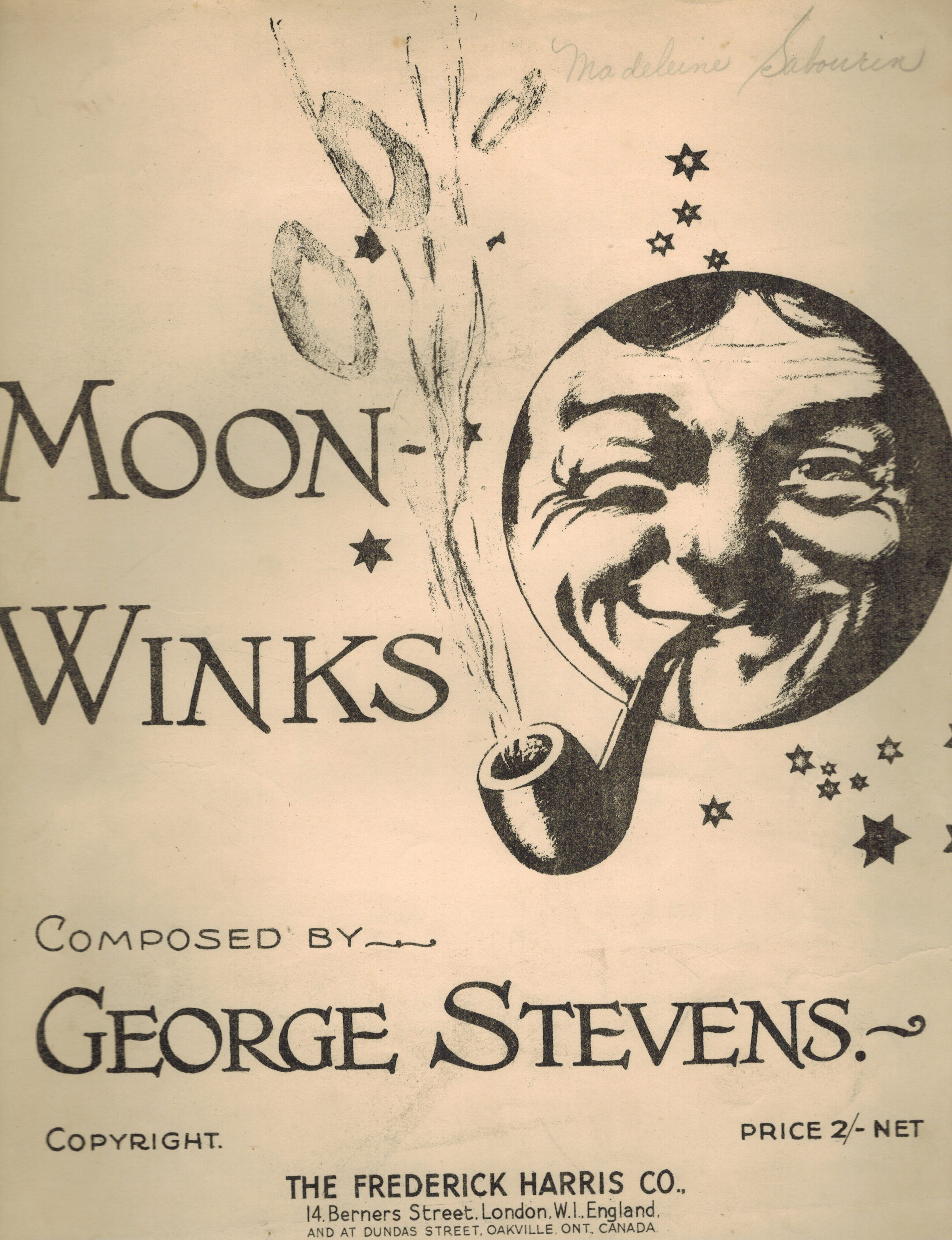 Image for Moon Winks - Vintage Sheet Music Moon Winks - Vintage Sheet Music