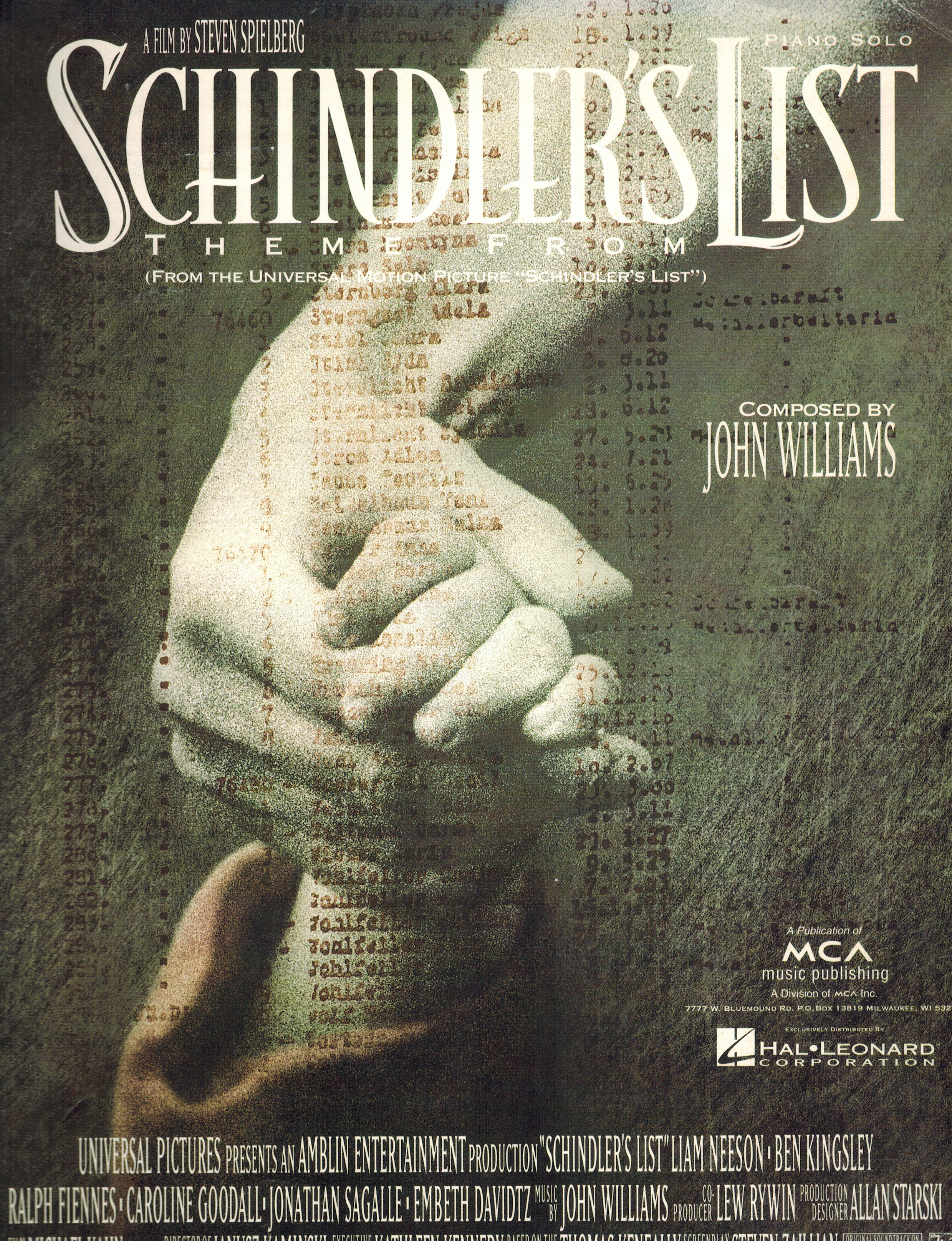 Image for Schinder's List Theme - Sheet Music Schinder's List Theme - Sheet Music