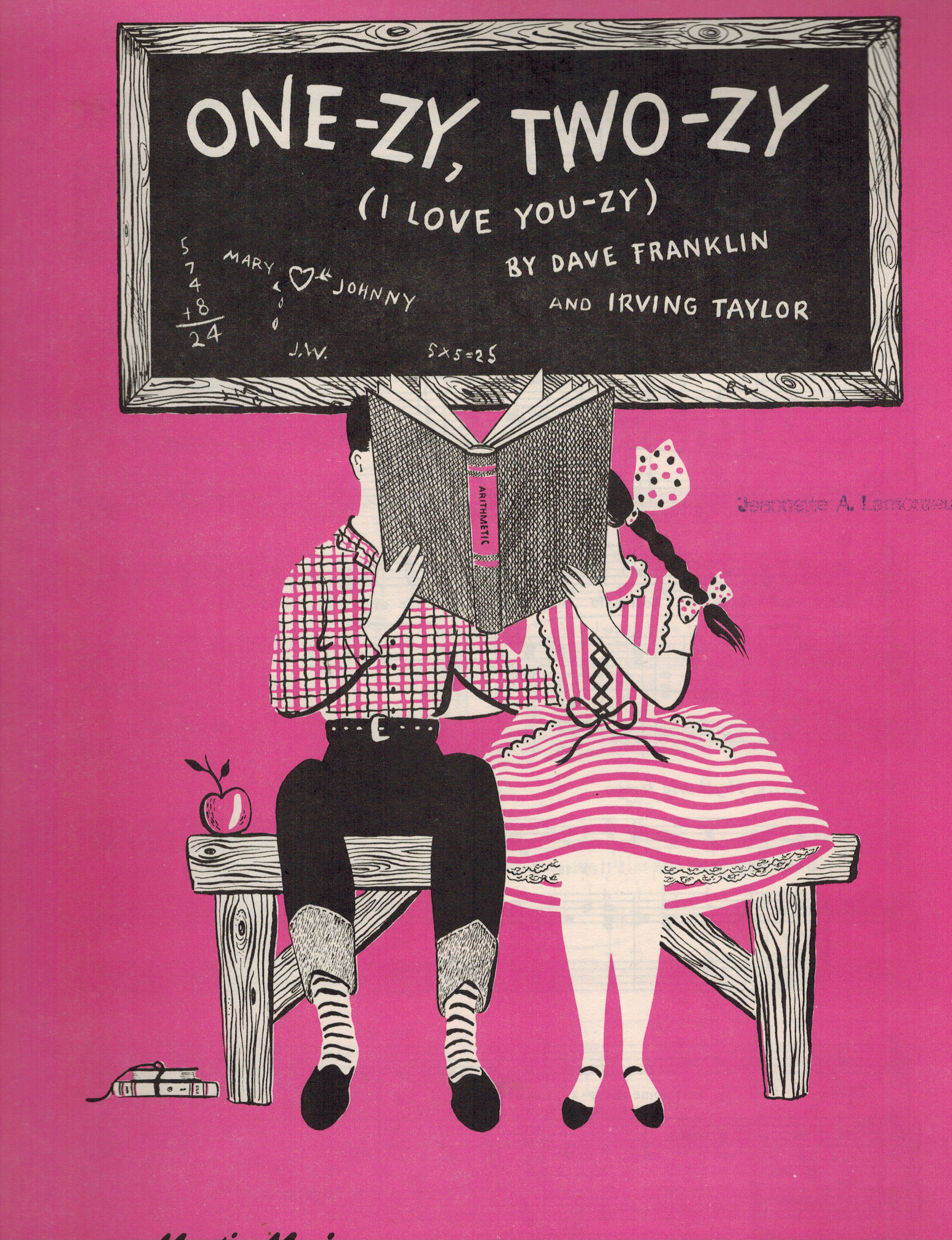 Image for One-zy Two-zy I Love You-zy - Vintage Sheet Music One-zy Two-zy I Love You-zy - Vintage Sheet Music