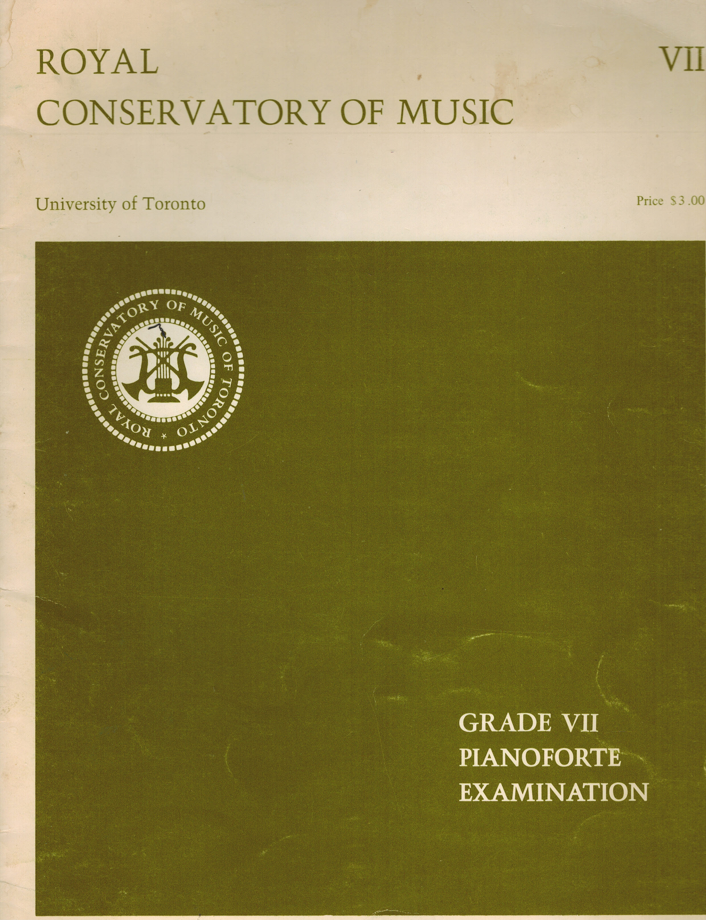 Image for Royal Conservatory of Music Grade VII ( 7 ) Pianoforte Examination Royal Conservatory of Music Grade VII ( 7 ) Pianoforte Examination