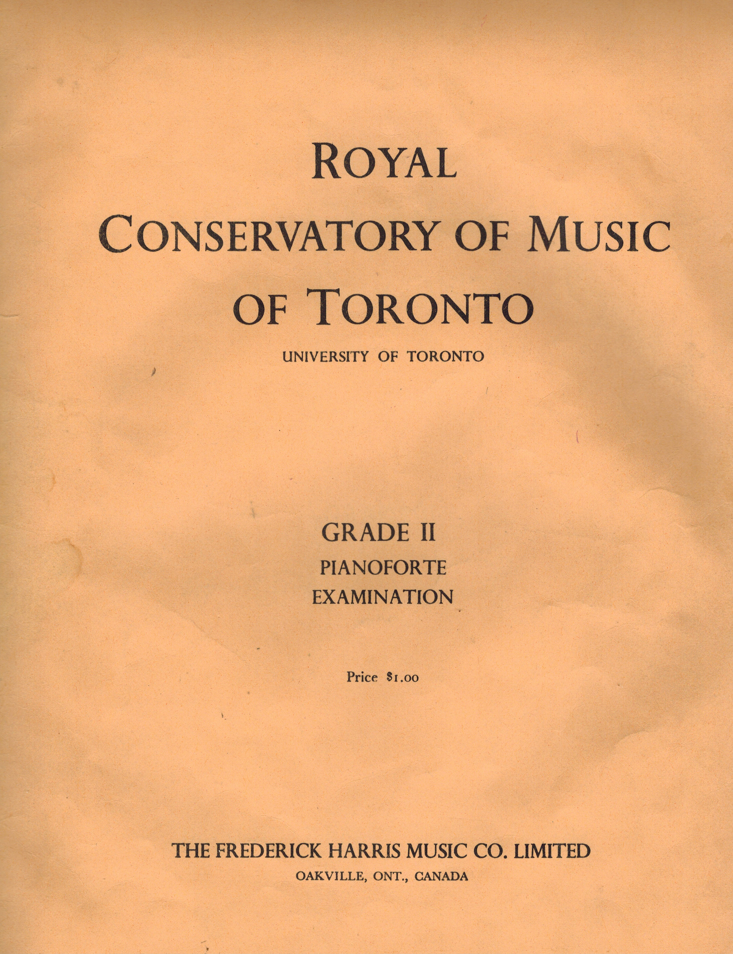 Image for Royal Conservatory of Music Grade II ( 2 ) Pianoforte Examination Royal Conservatory of Music Grade II ( 2 ) Pianoforte Examination
