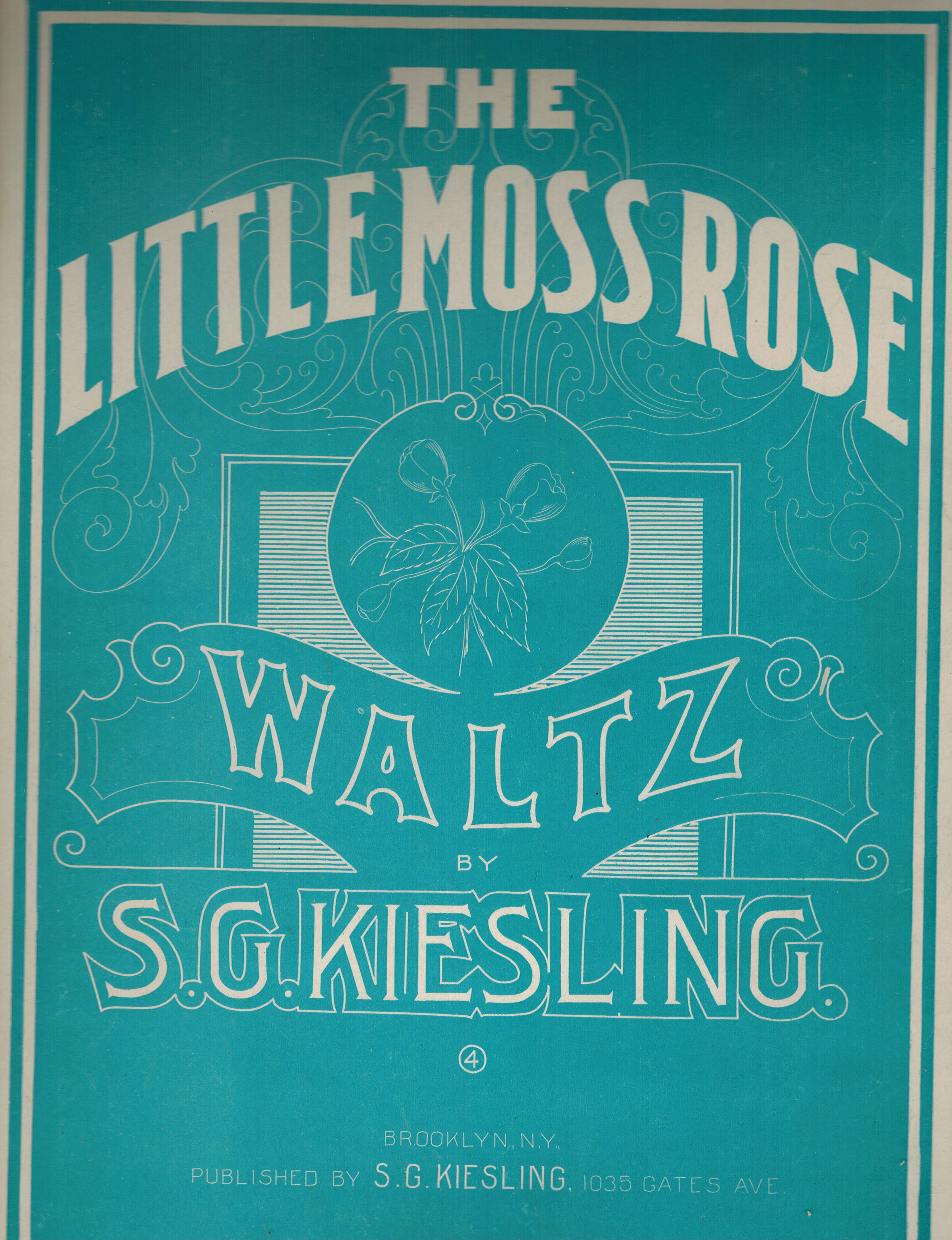 Image for Little Moss Rose Waltz Composition no. 10 - Vintage Sheet Music Little Moss Rose Waltz Composition no. 10 - Vintage Sheet Music