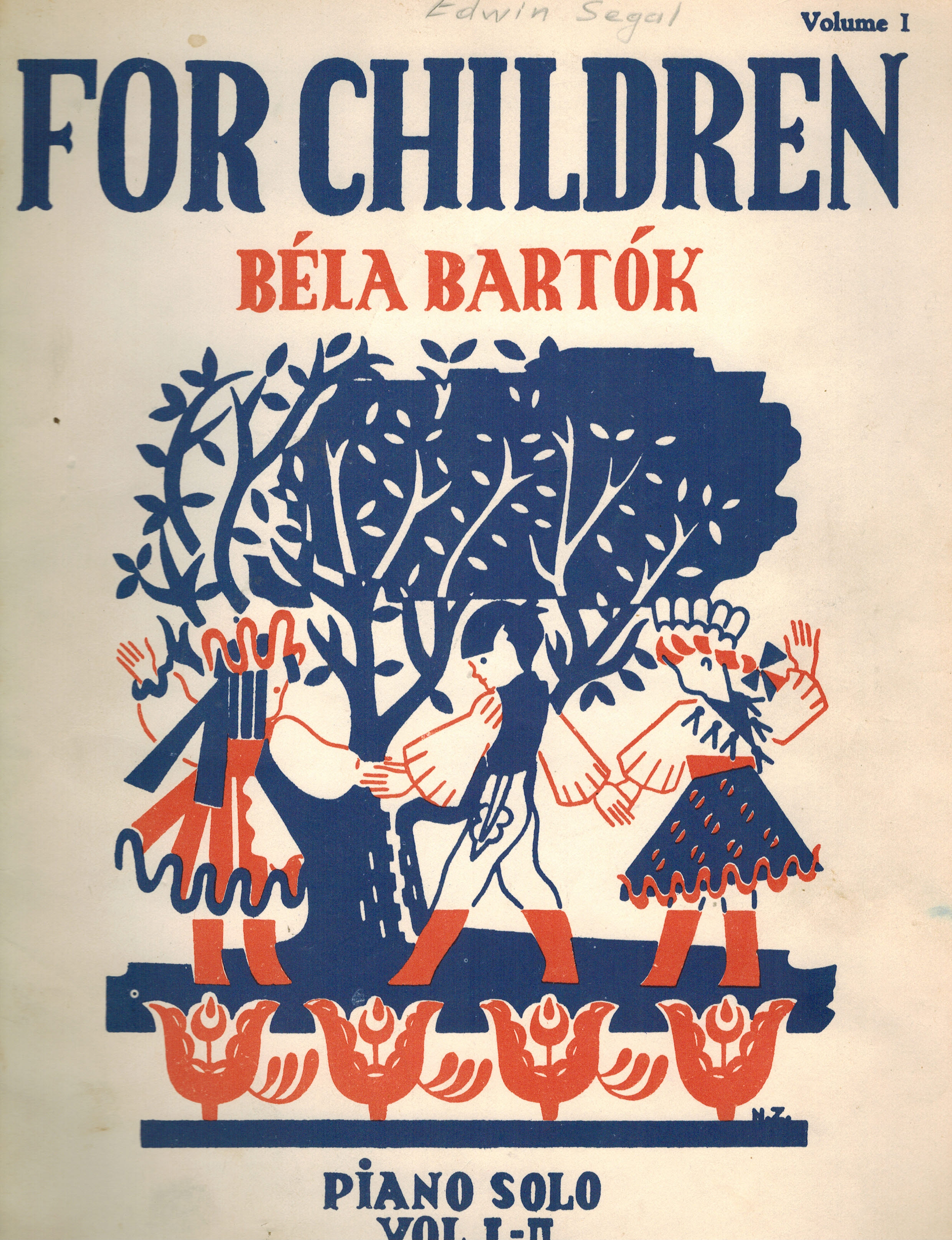 For Children - Bela Bartok Piano Solo Volume I - Based on Hungarian Folk Tunes