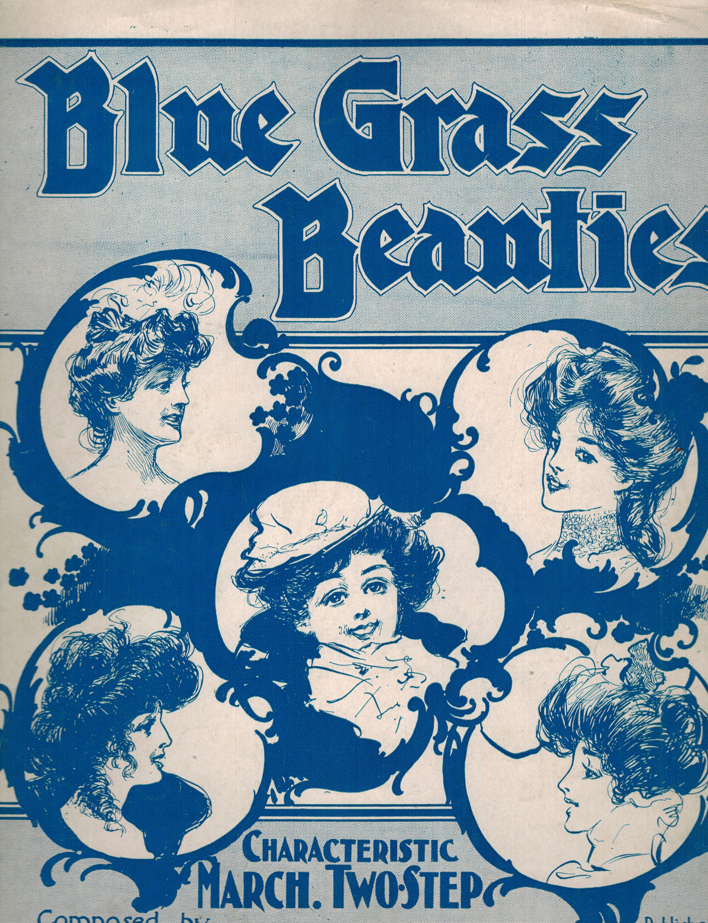 Blue Grass Beauties - Vintage Sheet Music