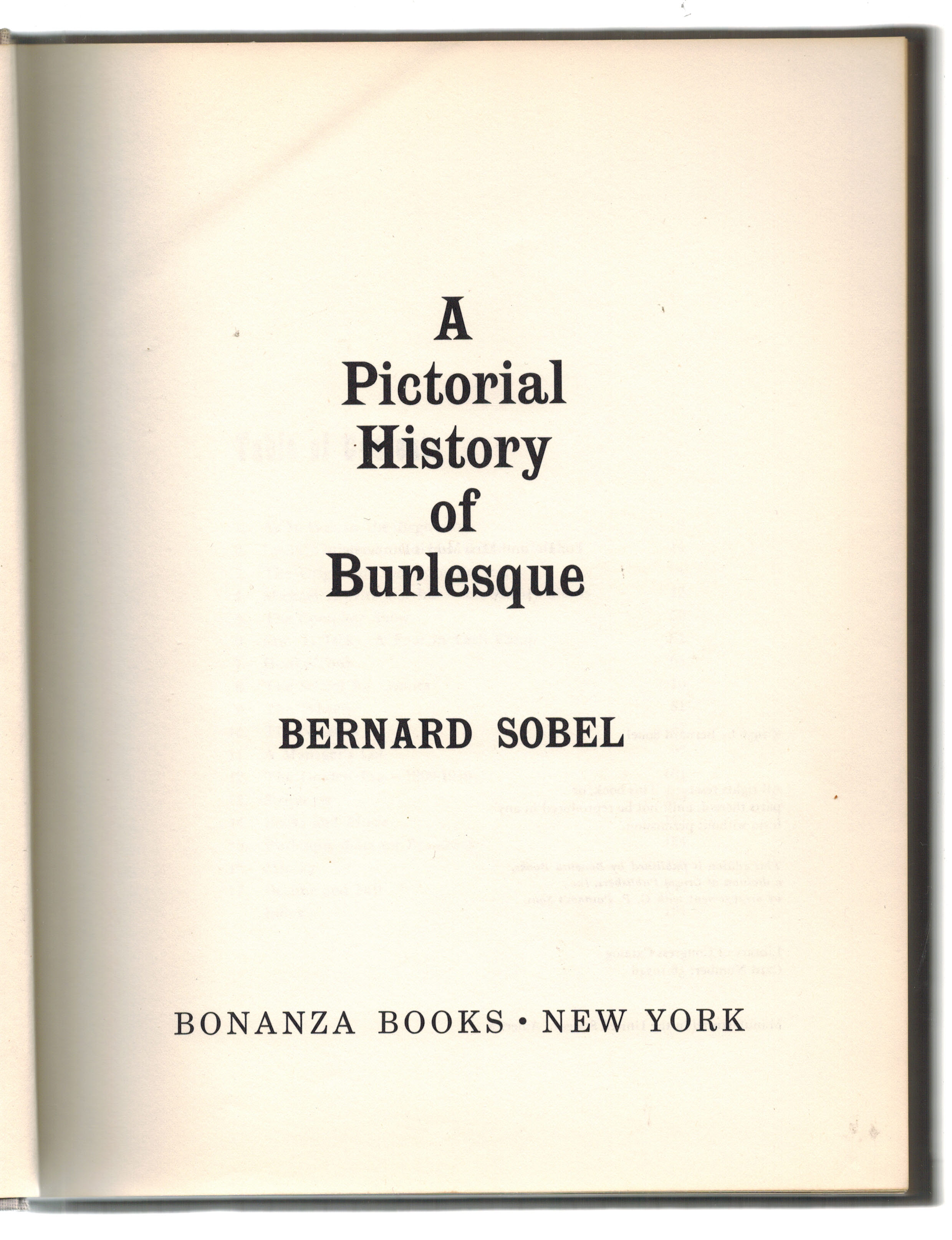 A Pictorial History of Burlesque