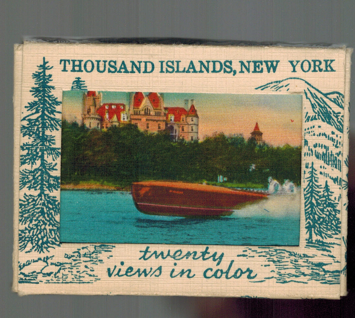 Thousand Islands New York Post Card Box Set of Twenty Views in Color - Linen Postcards
