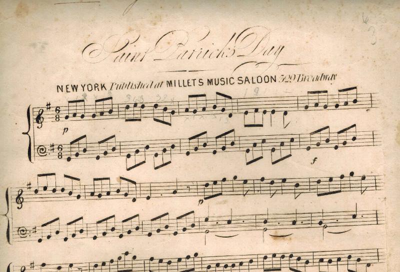 Image for Saint Patrick's Day & Drops of Brandy  - Vintage Piano Sheet Music from Millet's Music Saloon